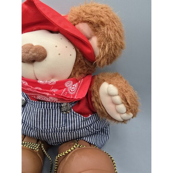 Vintage 1980's Furskins Xavier Roberts Stuffed Plush Bubba Teddy Bear 13.5" EUC - Picture 5 of 7